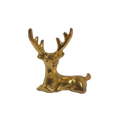 گوزن نشسته جنس آلومینیوم طلایی