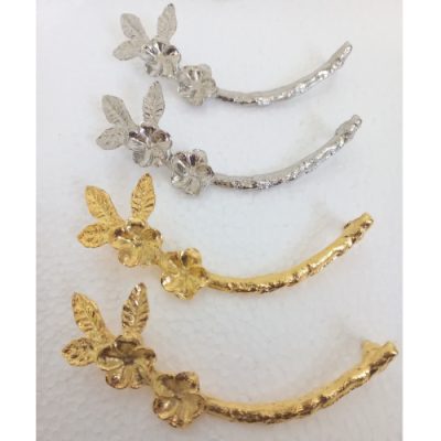 دسته سینی طرح برگ و گل