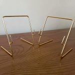 پایه آینه رومیزی طلایی و نقره ای